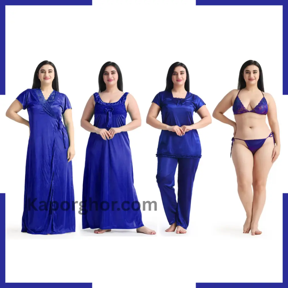 Premium 6 Part Nighty Blue